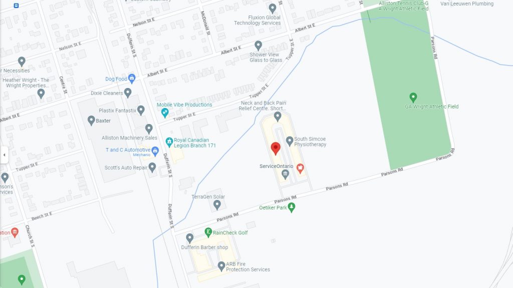 Map to Paw Swim Therapy